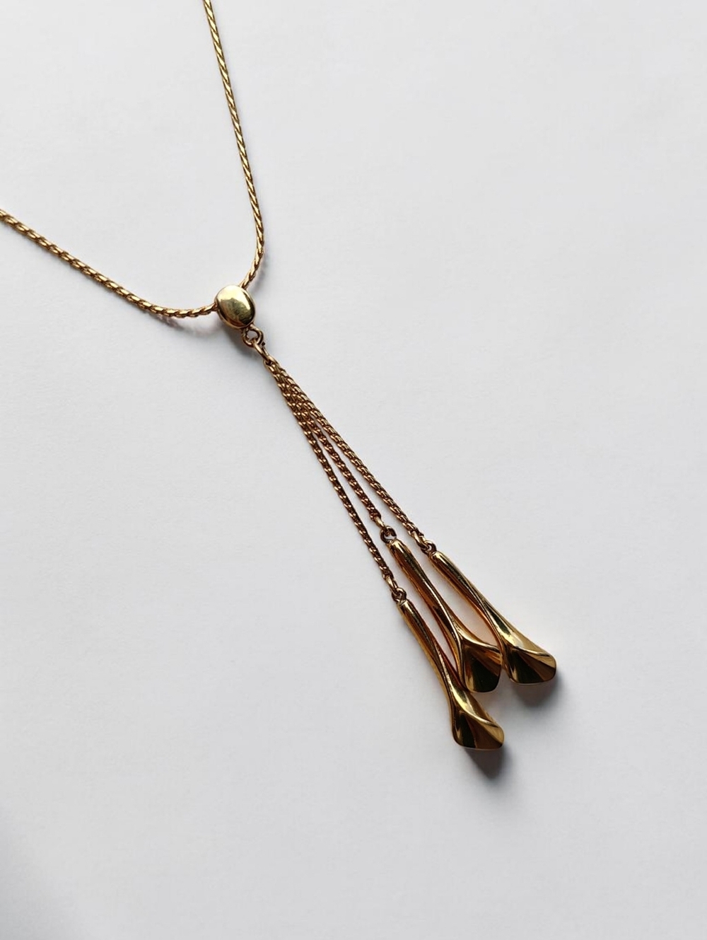 🌺Vintage Trifari Calla Lily Pendant Necklace